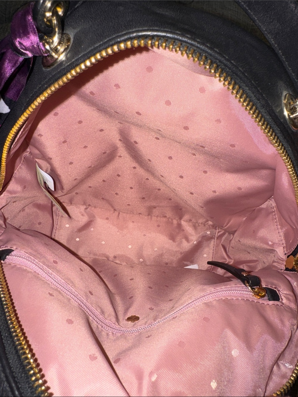 kate spade Bag Reese Park Black Quilted Leather Backpack - Picture 15 of 17
